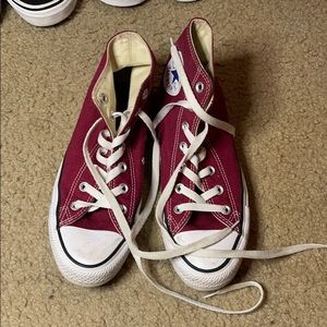 Burgundy converse